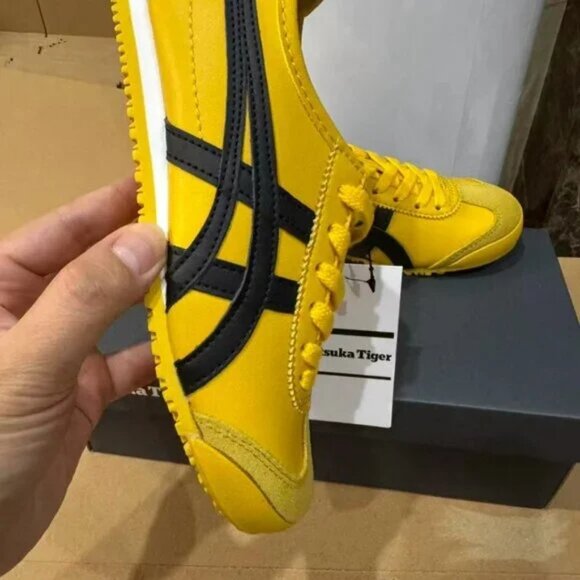 Onitsuka Tiger By Asics Mexico 66 Yellow Black Sneakers - Picture 6 of 6